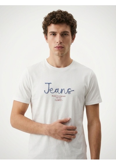 LOFT Regular Fit Erkek Tshirt K.kol Lf2042755 Q1.v1 Beyaz