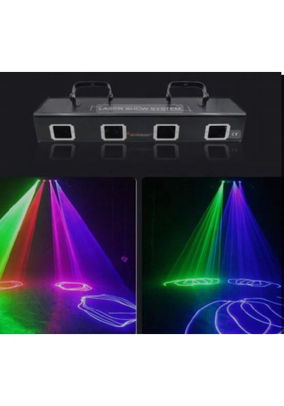 Dj Pro Sl-400 4 Gözlü Full Rgb Renkli 1500mv Efektli Lazer