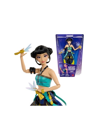 Kpop Demon Hunters Huntr/x Zoey Mattel Hareketli Bebek Spirit Blades Aksesuarlı 30 Cm