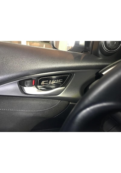 Oled Garaj Honda Civic FC5 İçin Uyumlu Kapı Açma Kolu Kaplama Füme