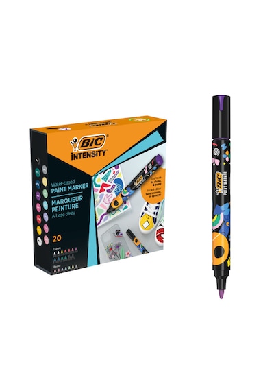 Bıc Intensity Paint Marker Akrilik Boya Kalemi 20 Li Set Çok Renkli