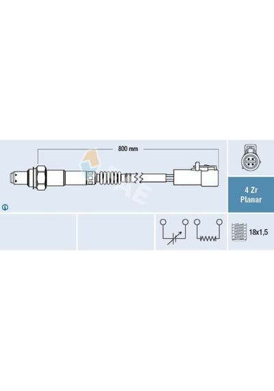 FAE 77263 OKSİJEN SENSÖRÜ FORD FIESTA FIESTA IV (JA_, JB_): 1.6 1