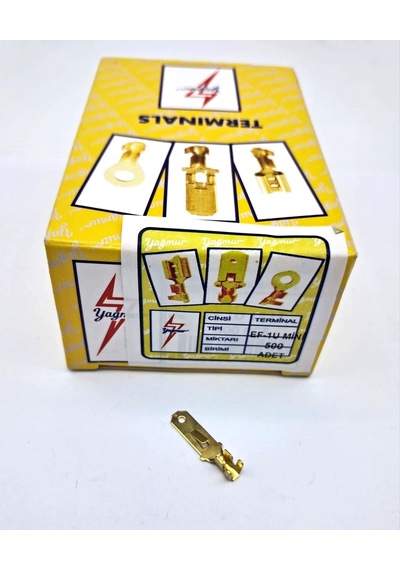Ef1u Mini Erkek Fiş 1 Kutu 500 Adet Unıversal Cc Siyah
