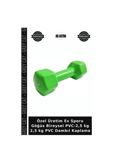 Özel Üretim Ev Sporu Göğüs Bireysel Pvc-2,5 Kg 2,5 Kg Pvc Dambıl Kaplama