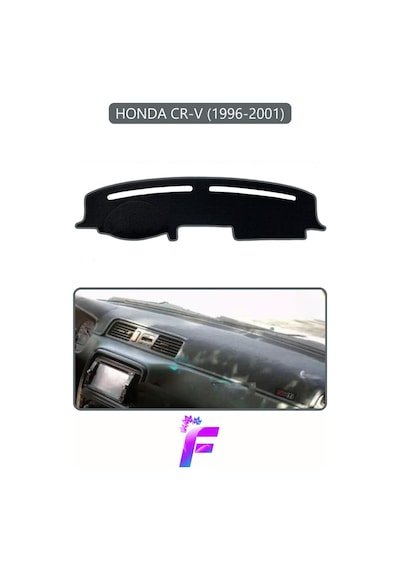Honda Cr-v 1996-2001 Araca Özel Torpido Örtüsü Kolay Montaj Güneşten Korur Tam Uyum F80