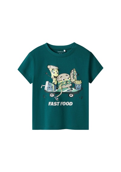 Name It Nmmdellan Nreg Ss Top Box Yeşil Erkek Çocuk Kısa Kol T-shirt Yeşil