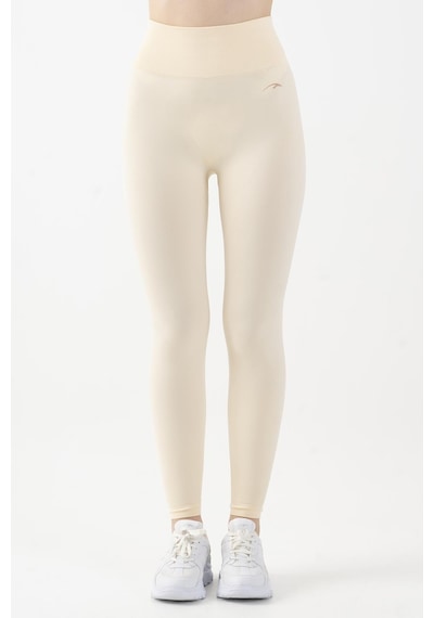 Maraton Active Slimfit Kadın Training Ekru Tayt 812057-ekru