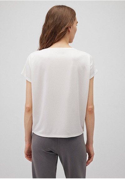 Mavi Lux Touch Tencel Tm Ekru Modal Basic Ekru Kadın T-shirt M167245-25705 Ekru
