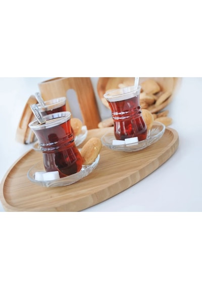 9105 Marisol Bambu Tepsi Açık Kahverengi