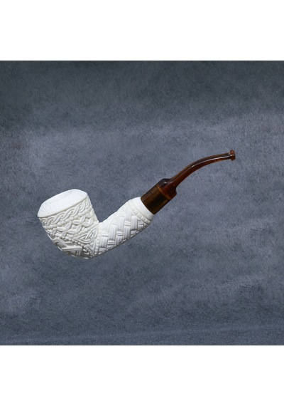 Yunar Zanera 9mm. Filtreli Akrilik Saplı Lületaşı Pipo 12011m