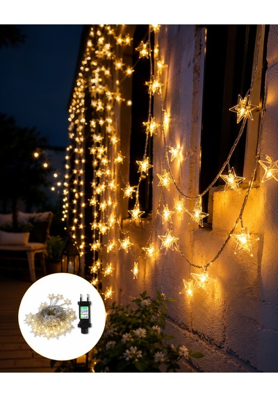 5 Metre Dekoratif Yıldız Led Işık Günışığı Tonu Diğer