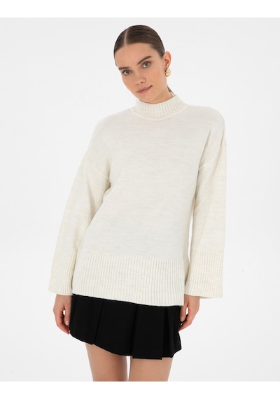 Pierre Cardin Kadın Ekru Kazak /triko 50310958-vr019 Ekru