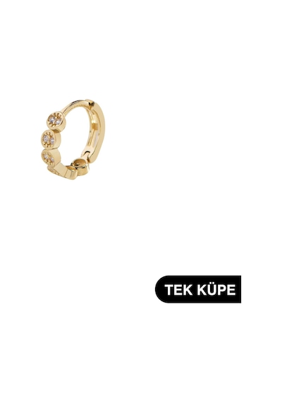 Goldkupe 14 Ayar Altın Tek Halka Küpe 0,60 Gr-6328