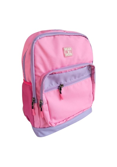 Bear & Deer School Çift Göz Sırt Çantası Pembe Bd-cn0238 Desenli