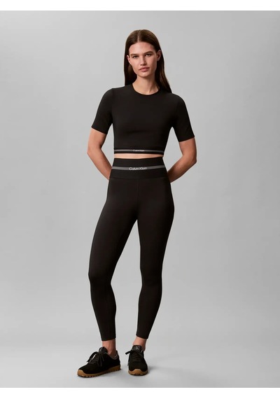 Calvin Klein Icon Sport Ss Tee Wı, Ub1 Siyah Kadın T-shirt