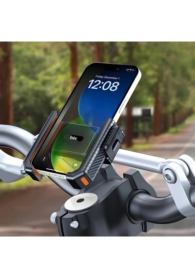 Gidon Bağlantılı Bisiklet Motosiklet İçin Esnek Abs 4-7.8 İnç Telefon Tutucu 360 Dönebilen Tasarım