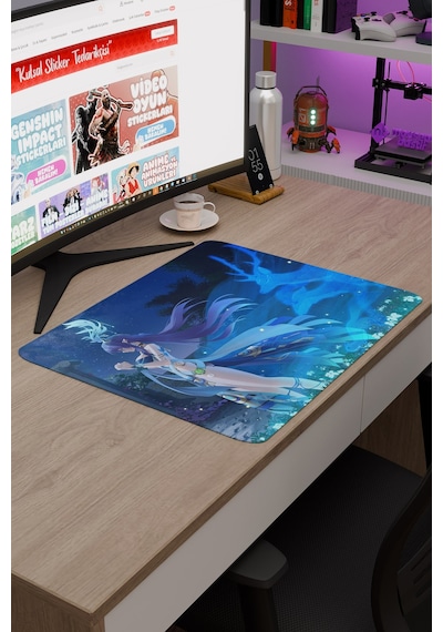Lauma Genshin Impact Anime Oyuncu V4 - 48x40 Xl Gaming Mouse Pad Fare Altlığı