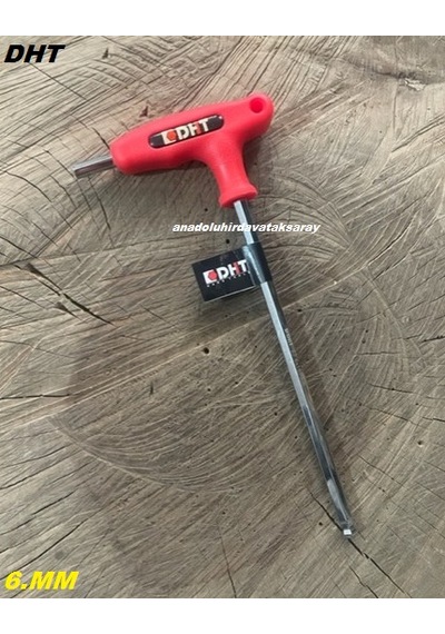 Dht Yuvarlak Baş Allen 6mm T Alyan Uzun Alyan Anahtar Crv Çelik 6mm Allen
