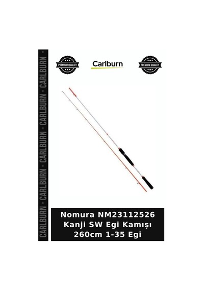 Premium Nomura Nm23112526 Kanji Sw Egi Kamışı 260cm 1-35 Egi Spin Avcılığı Av Malzemesi Olta Takımı