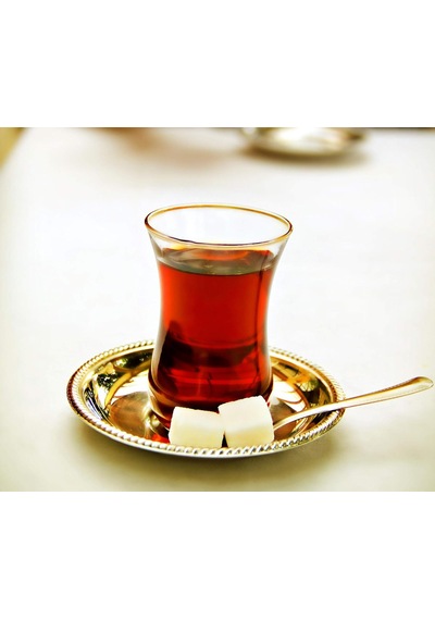 Lav Klasik Optikli Çay Bardak 12 Adet Çay Bardağı çok renkli
