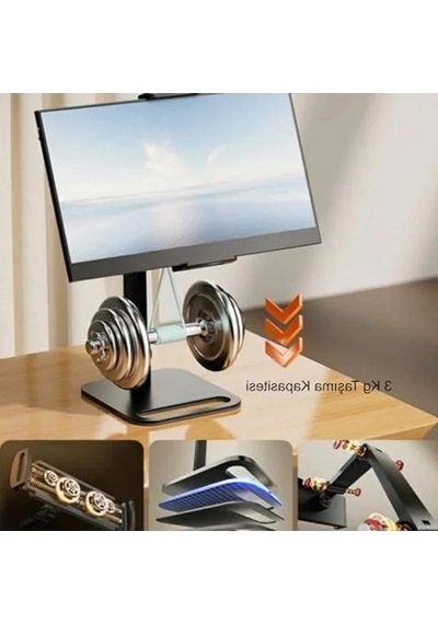 12-16 İnç Tablet Ve Telefon İçin Metal 360 Döner Tutucu Stand