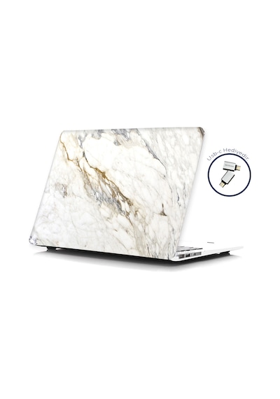 Apple Uyumlu MacBook Pro Kılıf 13inç M1-m2, Mermer08nl Type-c'li Model A2338 A2289 A2251 A1706-08 A1989 A2159 İle R-32