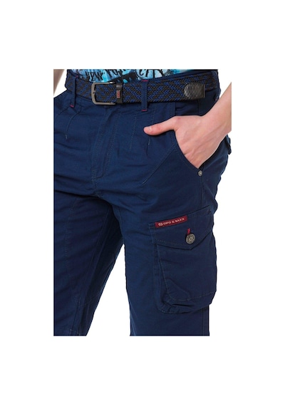 Cipo & Baxx Ck265 Gri Kargo Cepli Keten Kapri Lacivert