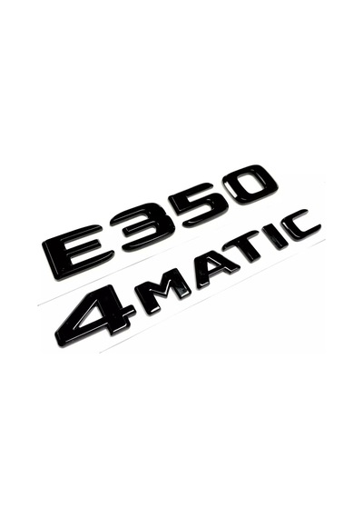 Benz E350 Ve 4matic Piano Black Bagaj Yazısı Seti 2'li 3m 3d Abs