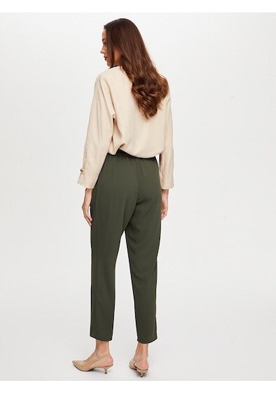 Faik Sönmez Beli Lastikli Comfort Fit Pantolon W26pnt002 Bw26pnt00254 Haki