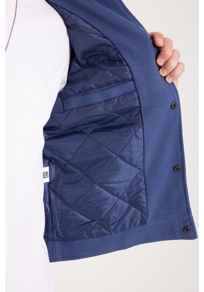 Tudors Erkek Slim Fit Dar Kesim Çift Cepli Çıtçıt Kapamalı Lacivert Mont-46277 Lacivert Tudors Erkek Slim Fit Dar Kesim Çift Cepli Çıtçıt Kapamalı Lacivert Mont-46277 Lacivert