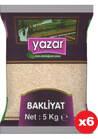 Yazar Pilavlık Pirinç 6 x 5 KG