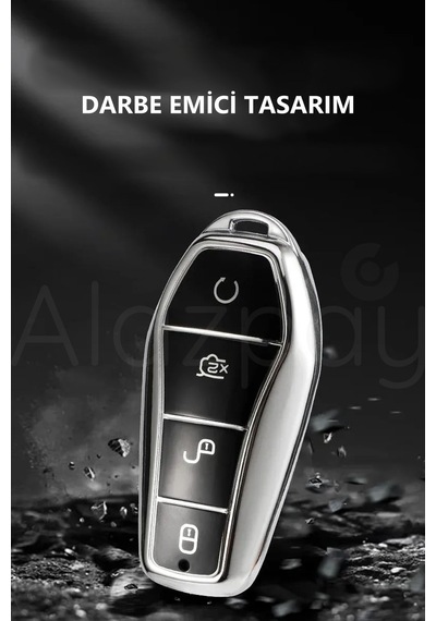 Byd Atto 3 Seal U Anahtar Parlak Tpu Anahtar Kılıfı Kırmızı- 1 Adet