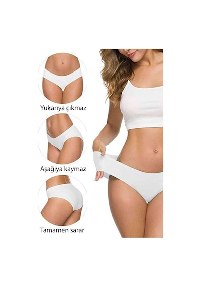 5 Adet Kadın Dikişsiz Lazer Kesim Esnek İz Yapmayan Külot S3 Beden: L-xl Standart 5 Adet Kadın Dikişsiz Lazer Kesim Esnek İz Yapmayan Külot S3 Beden: L-xl Standart