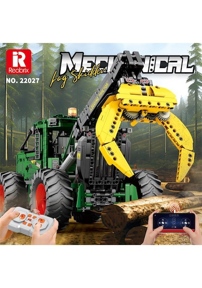 Reobrix Technic 22027 Kütük Taşıyıcı Log Skidder Kumanda&motorlu Yaratıcı Yapı Blok Seti Building Blocks - 1741 Parça