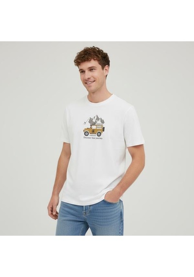 Lumberjack Ml Oasis Erkek Ekru Tişört -ekru