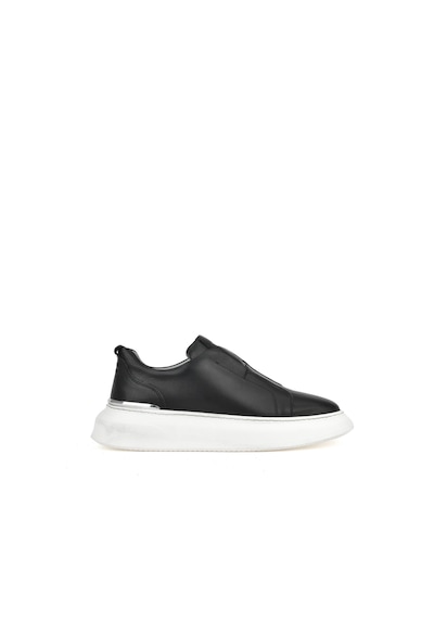 Ziya, Erkek Hakiki Deri Sneaker 151987z026 Siyah 151987z026 000 Siyah