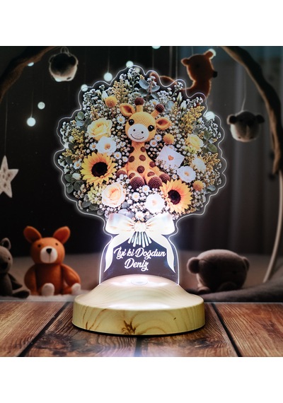 Zürafalı Ayçiçeği Işıklı Çiçek Buketi Led Lamba - Kişiye Özel Çocuğa Doğum Günü Hediyesi, Bebek Ve Çocuk Odası Lambası Zürafalı Ayçiçeği Işıklı Buketi Zürafalı Ayçiçeği Işıklı Çiçek Buketi Led Lamba - Kişiye Özel Çocuğa Doğum Günü Hediyesi, Bebek Ve Çocuk Odası Lambası Zürafalı Ayçiçeği Işıklı Buketi