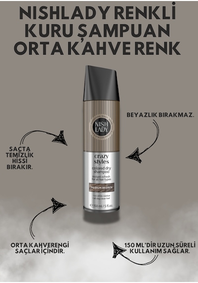 Renkli Kuru Şampuan Ortakahve 150 Ml