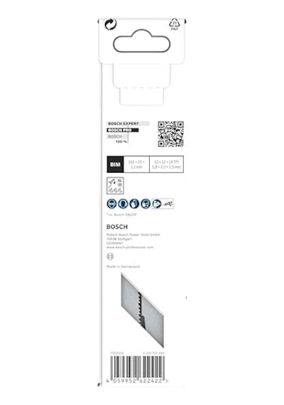 5x Pro Thick Metal S937hbf Hassas Panter Testere Bıçağı Metal Borular Ve Profiller, Demir İçermeyen Metaller, Uzunluk 150 Mm, Professional Aksesuar Panter Testere