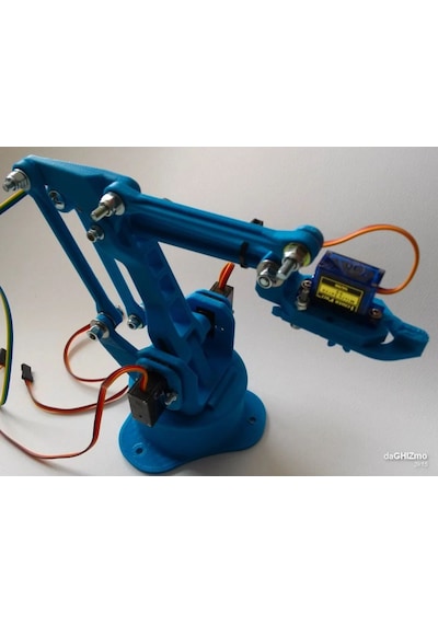 Arduino Plastik Robot Kol Parçaları Demonte