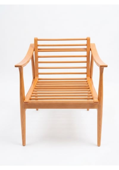 Legno Dual Kolçaklı Ahşap Berjer Natural