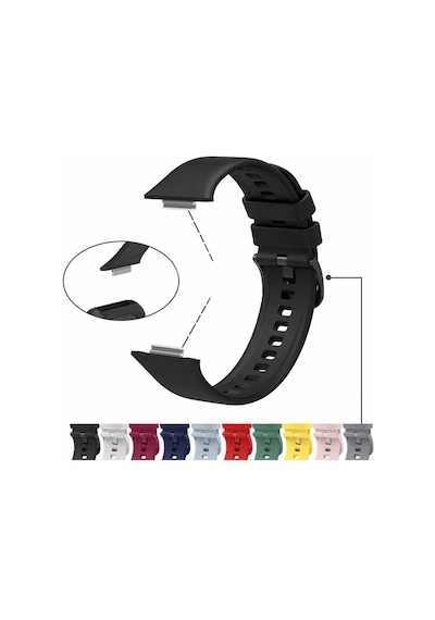 Huawei Watch Fit 2 Krd-43 Uyumlu Mkst Kordon-siyah