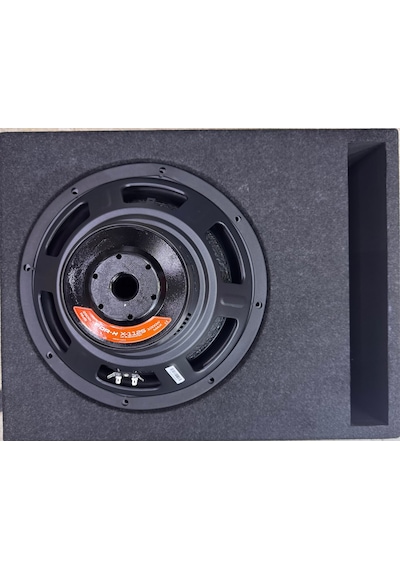 X-112s 30cm Özel Spl Kare Ön Yüzey Medefe Gövde Sunta Kabinli Bass 1000watt