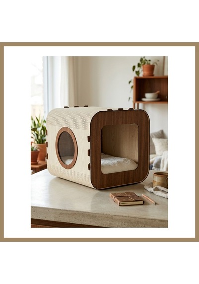 Bezos Özel Tasarım Vista Mdf Kedi Evi 22