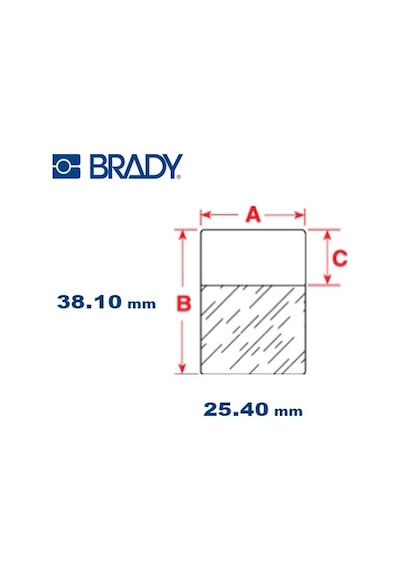 Brady Ptl-31-427 Vinil Etiket M611. Bmp61. Bmp71 Için