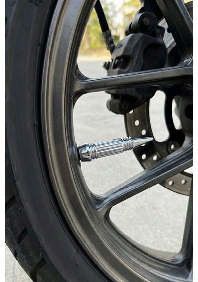 Motosiklet Krom Sibop Kapağı 2 Li Set Kurşun Tasarım Universal Motor Aksesuarı