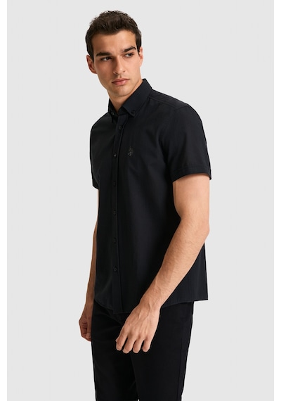U.S. Polo Assn. U.s. Polo Assn. Erkek Siyah Gömlek Kısa Kollu 50324727-vr046 U.S. Polo Assn. U.s. Polo Assn. Erkek Siyah Gömlek Kısa Kollu 50324727-vr046