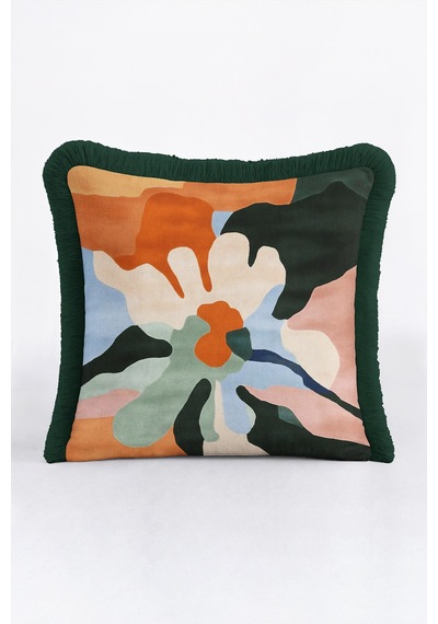 Soyut Çiçek Dekoratif Saçaklı Yastık Kılıfı-sanatsal Floral Boho Yeşil Siyah Püsküllü Kırlent Kılıfı Gizli Rota Ritüel Soyut Çiçek Dekoratif Saçaklı Yastık Kılıfı-sanatsal Floral Boho Yeşil Siyah Püsküllü Kırlent Kılıfı Gizli Rota Ritüel