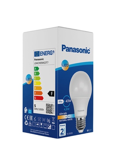 Panasonic Led Ampul E27 4.9w 515lm 4000k - 8 Adet Tarı 00