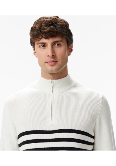 Nautica Erkek Krem Classic Fit Kazakçizgilis57216t